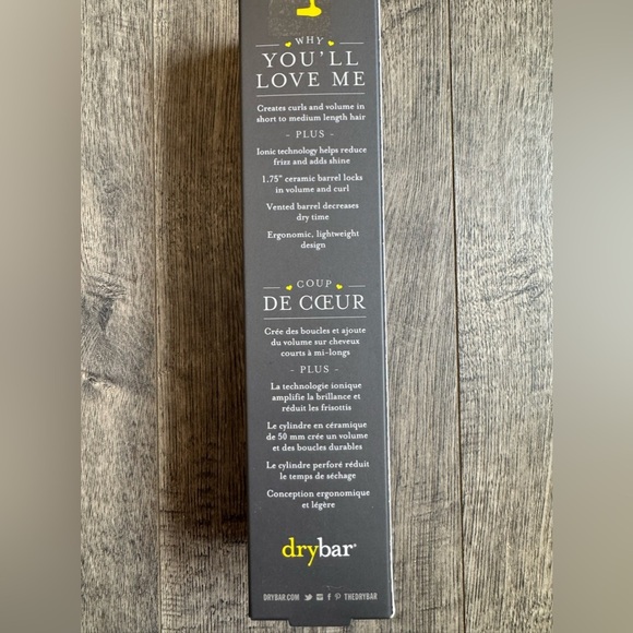 Drybar Half Pint Ceramic Brush - Black and Yellow - Picture 2 of 3